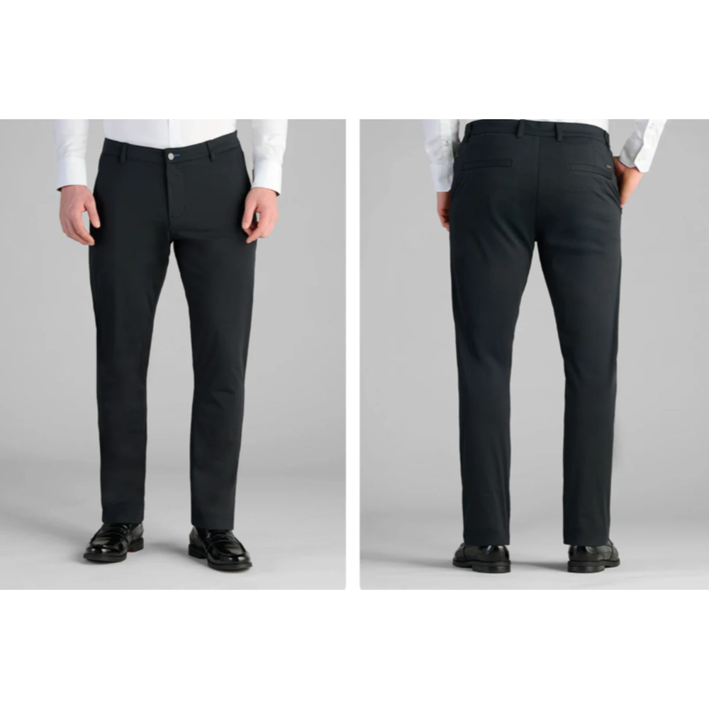 Twillory Pants Mens 38x30 Gray Tailored Fit Flat Front Golf Performance Zip Fly